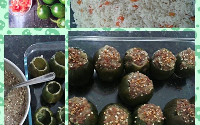 Jiló recheado da Mirian Silveira