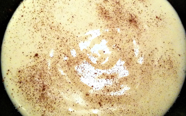 Mingau de aveia de micro-ondas