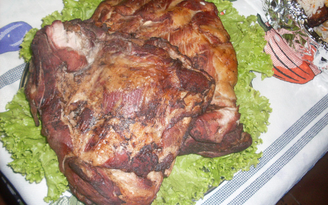 Costelinha de porco ao vinho tinto