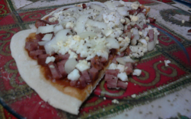 Pizza frita rapidinha
