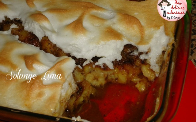 Doce de banana na manteiga gratinado