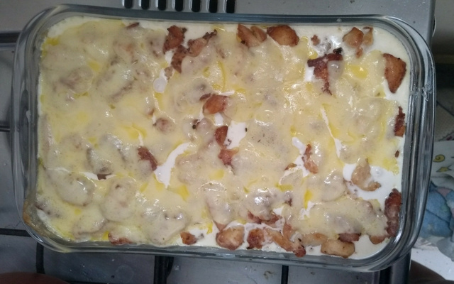 Frango cremoso com batata