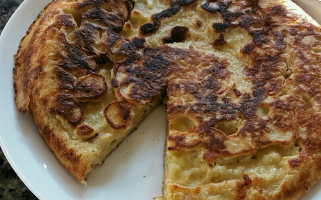 Pão de queijo de frigideira fitness