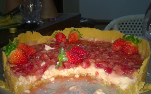 Torta gelada de morango