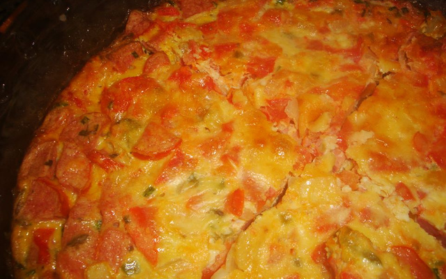 Omelete assado