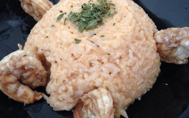 Camarão com arroz