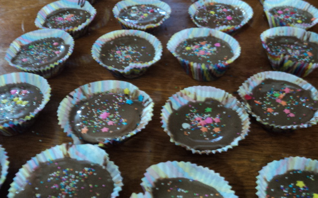 Cupcake delicioso com cobertura de brigadeiro