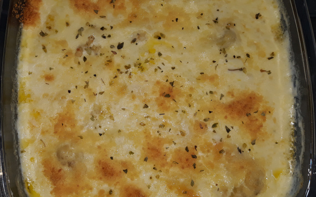 Couve-flor gratinada