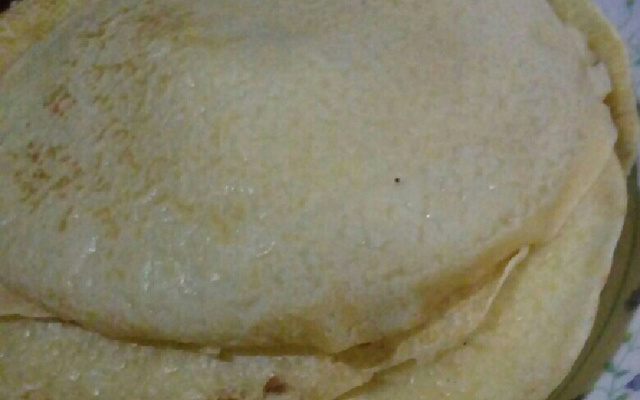 Massa de panquecas simples