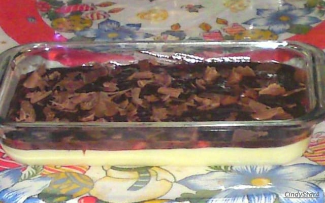 Delícia de chocolate e morango