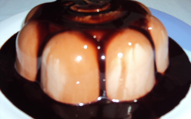 Delícia gelada de chocolate