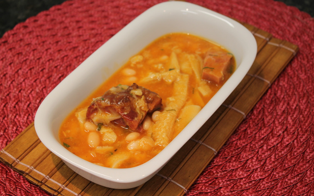 Dobradinha com feijão branco