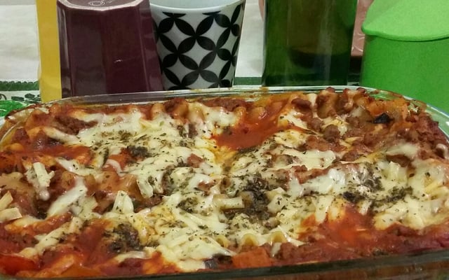 Lasanha a bolonhesa - super prática