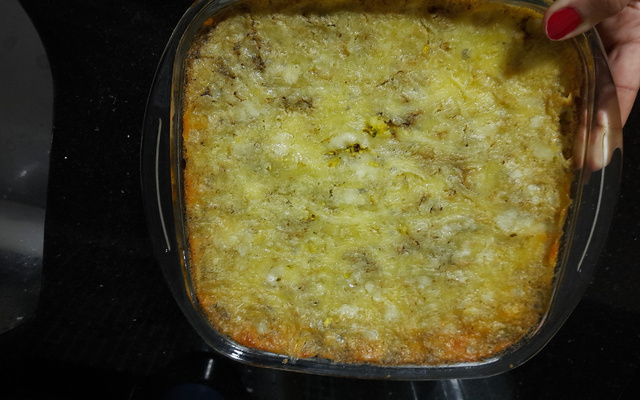 Suflê de abobrinha vegetariano