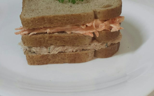 Sanduíche natural de atum com ricota