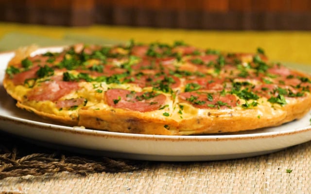 Fritada de batata e calabresa