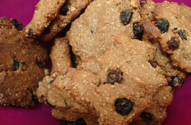 Cookie de aveia e passas