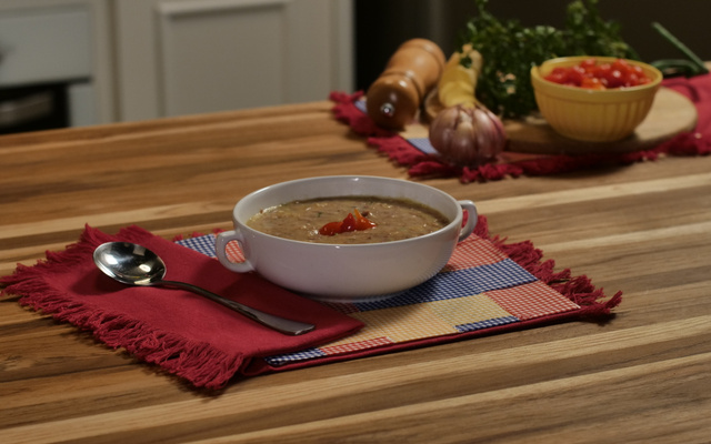 Creme Quente de Carne-Seca