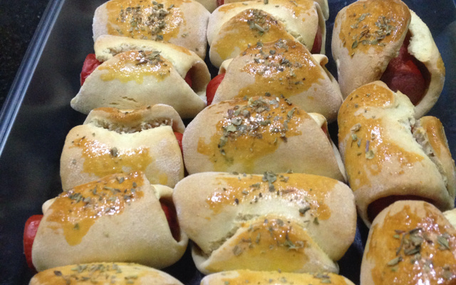 Enroladinho de salsicha