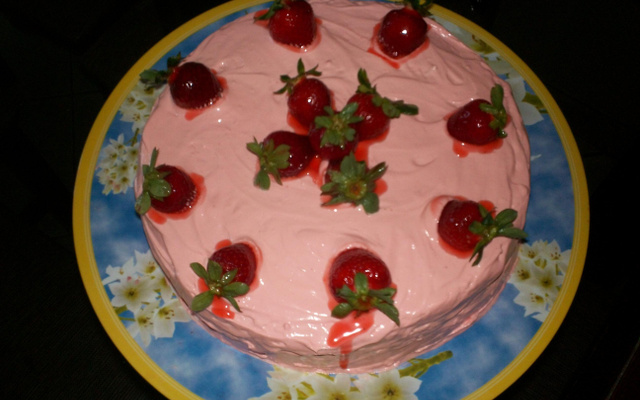 Bolo de morango