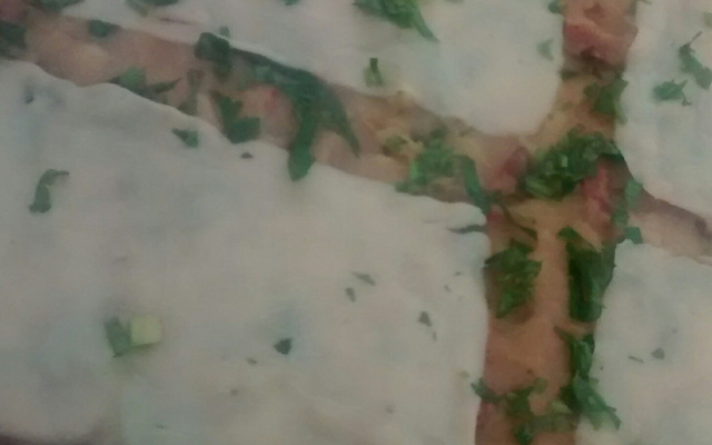 Polenta recheada delícia