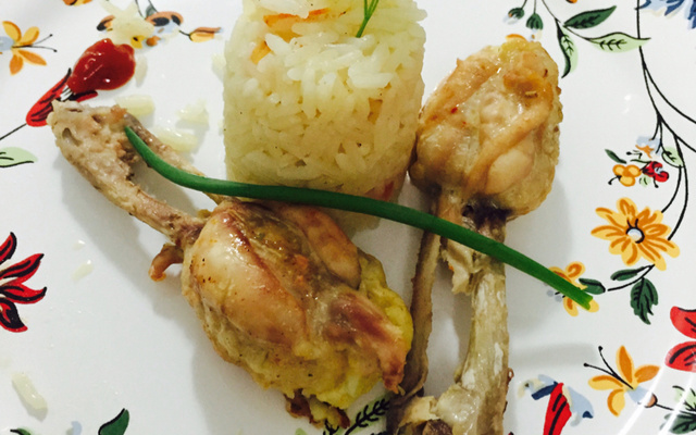 Asa de frango recheada