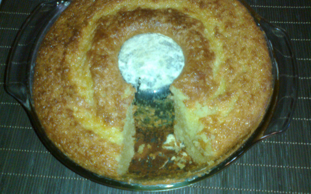 Bolo fofinho de fubá com laranja