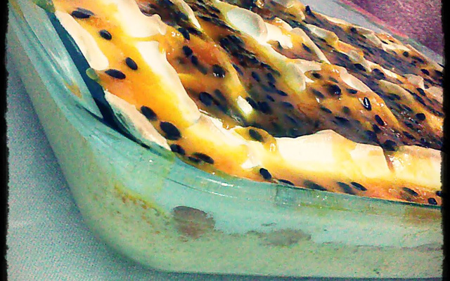 Pavê mousse de maracujá