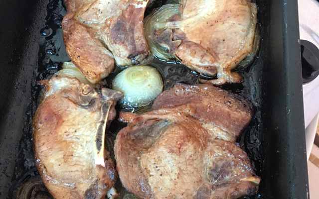 Bisteca de forno ao molho shoyu