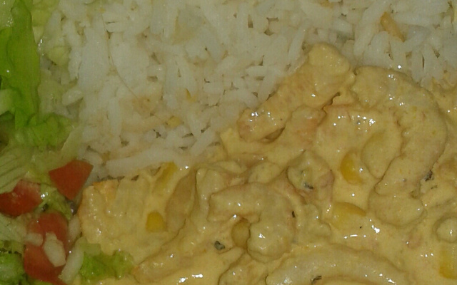 Estrogonofe de camarão