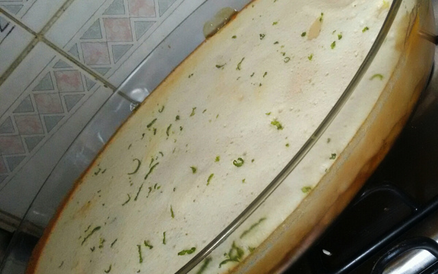 Doce de banana com creme