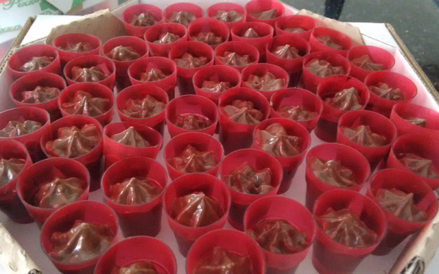 Falso iogurte de chocolate