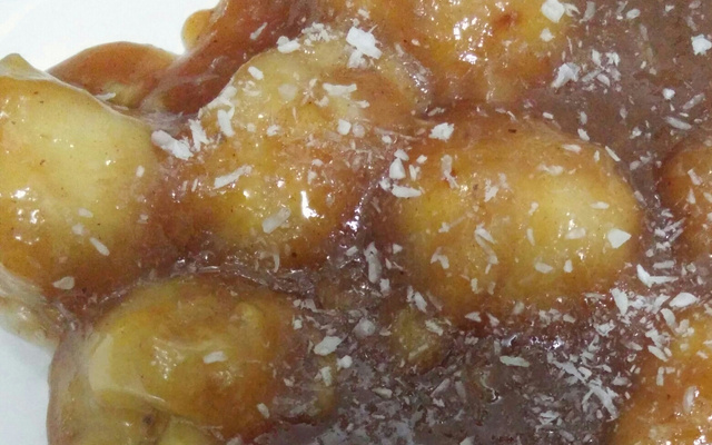 Banana caramelada da tia Vera
