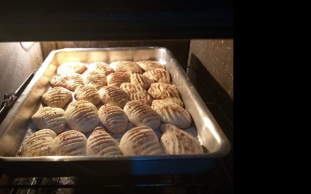 Biscoito de amido de milho amanteigado