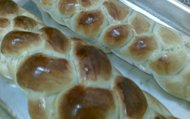 Pão trançado da Deborah