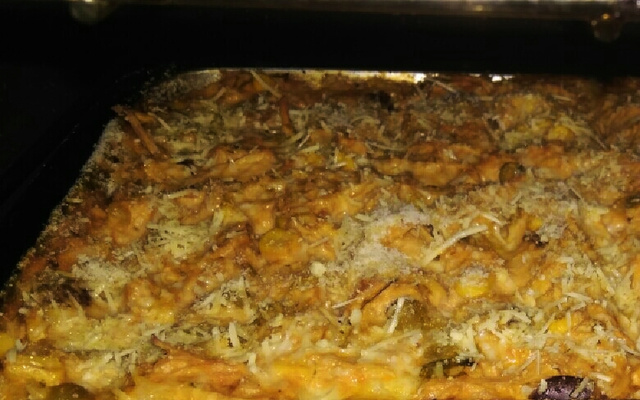 Arroz de forno com frango cremoso
