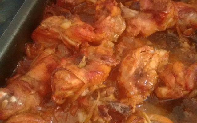 Frango à passarinho no forno