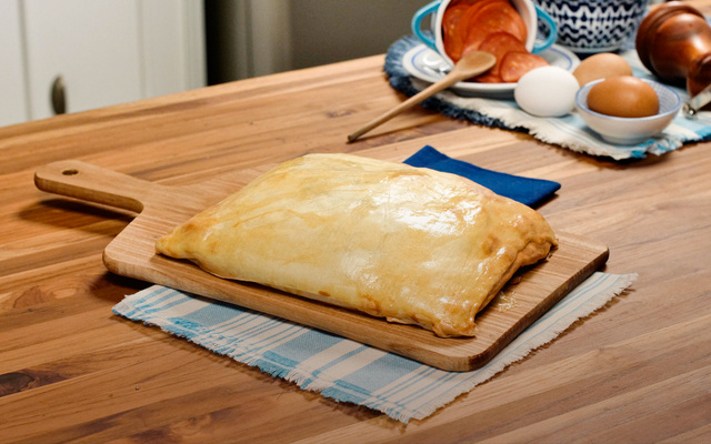 Trouxinha de massa de pastel