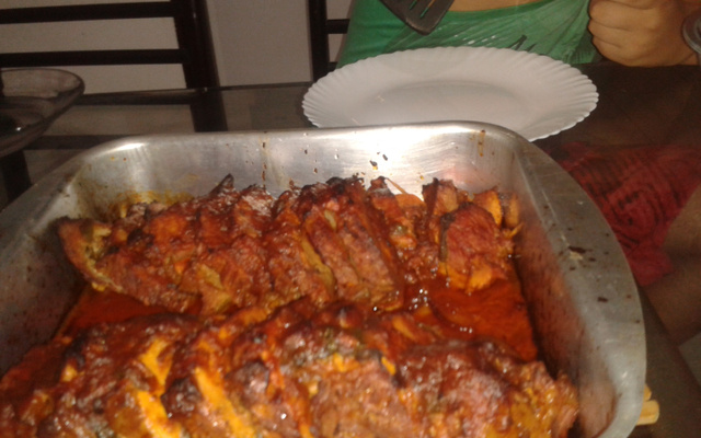 Lombo recheado de panela de pressão