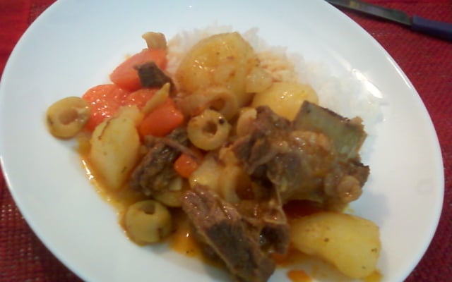 Costelas com batatas