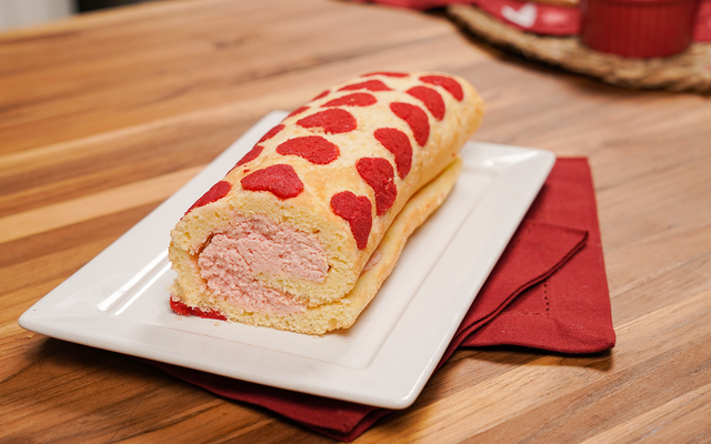 Rocambole de dia dos namorados