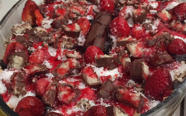 Pavê de biscoito champagne