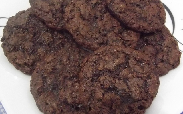 Biscoito de chocolate e aveia