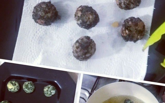 Bolinho de espinafre