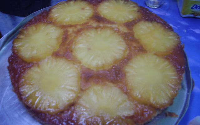 Torta invertida de abacaxi