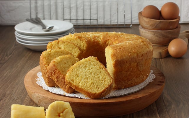 Bolo de mandioca de liquidificador