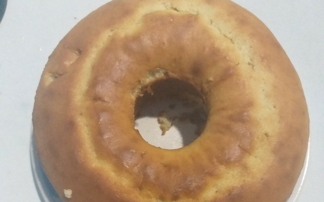 Bolo 1-2-3 (massa branca)