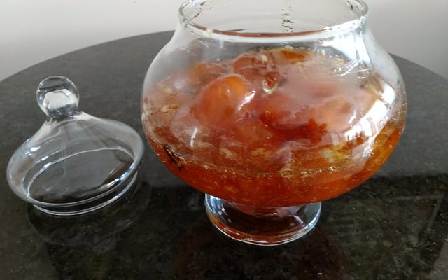 Doce de laranja kinkan (laranjinha)
