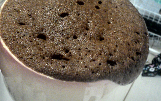 Bolo rápido de três minutos