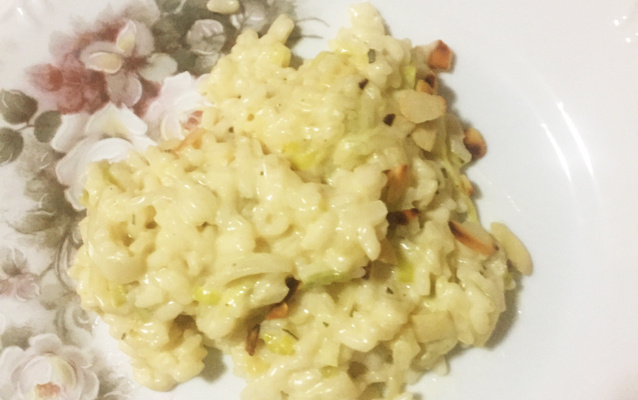 Risoto de alho-poró